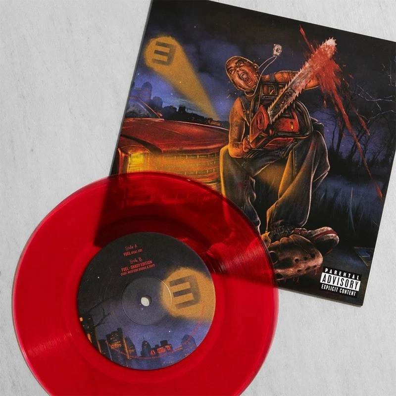 EMINEM - FUEL 7” VINYL RECORD SINGLE J.I.D. LIMITED EDITION Red Foto 2 de 2