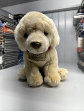 FAO SCHWARZ 10" Labrador Lab Golden Retriever Puppy Dog Realistic Stuffed Plush