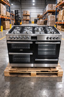 Kensington  100cm Dual Fuel Range Cooker with Gas Hob - Stainless Steel RRP1699