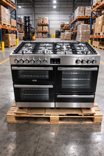 Kensington  100cm Dual Fuel Range Cooker with Gas Hob - Stainless Steel RRP1699