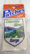 VTG Columbia River Gorge Patch Iron On USA Voyager Shield Shape 3" NIP