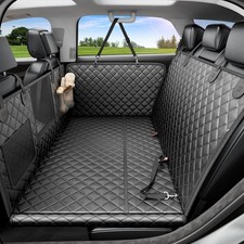 REEVAA Dog Car Seat Cover for Back Seat, Hard Bottom Dog Hammock, Pet Bed Ext...