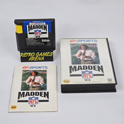 #ad Madden NFL 94 Sega Genesis CIB COMPLETE $17.95