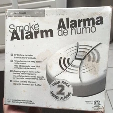 New FG200B2 Family Gard Smoke Alarm 2-Pack | Battery Operated, White