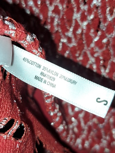 Bralette True by rue21 Rojo Encaje Pequeño Tirantes Acolchado Top Corto Festival Lencería - Imagen 8 de 8