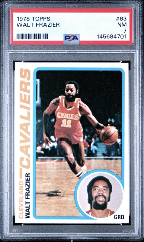 1978 Topps Walt Frazier Cleveland Cavaliers HOF Well Centered PSA 7 NM POP 42!