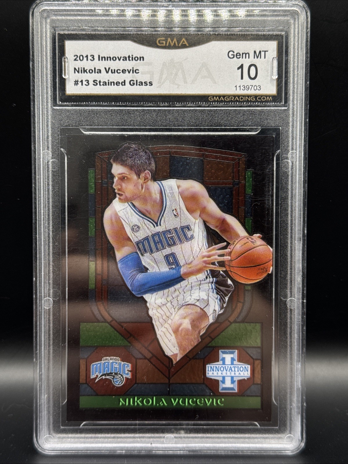 2013-14 Panini Innovation - Stained Glass Nikola Vucevic #13 Gem Mint 10