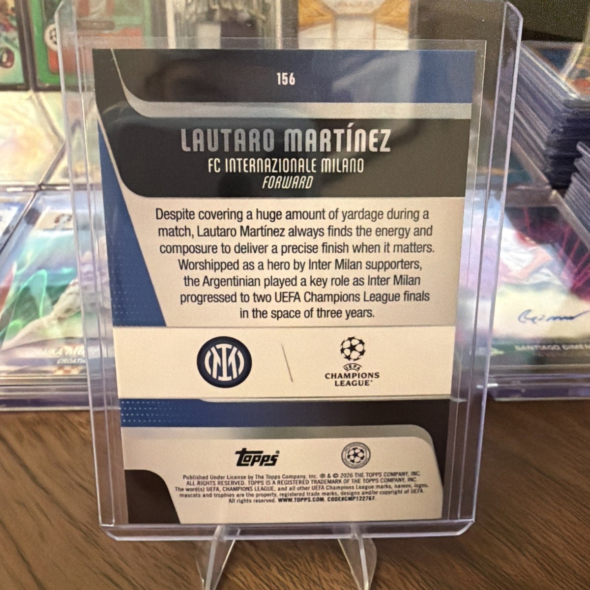 2025-26 Topps UCC - Lautaro Martinez Orange Refractor #/25 Inter