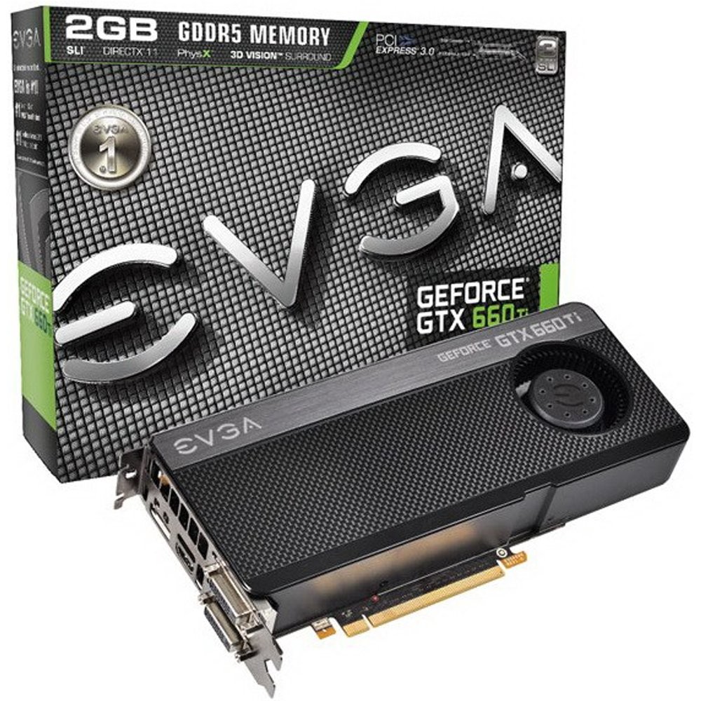 EVGA NVIDIA GeForce GTX 660Ti (02G-P4-3660-KR) GB GDDR5 SDRAM