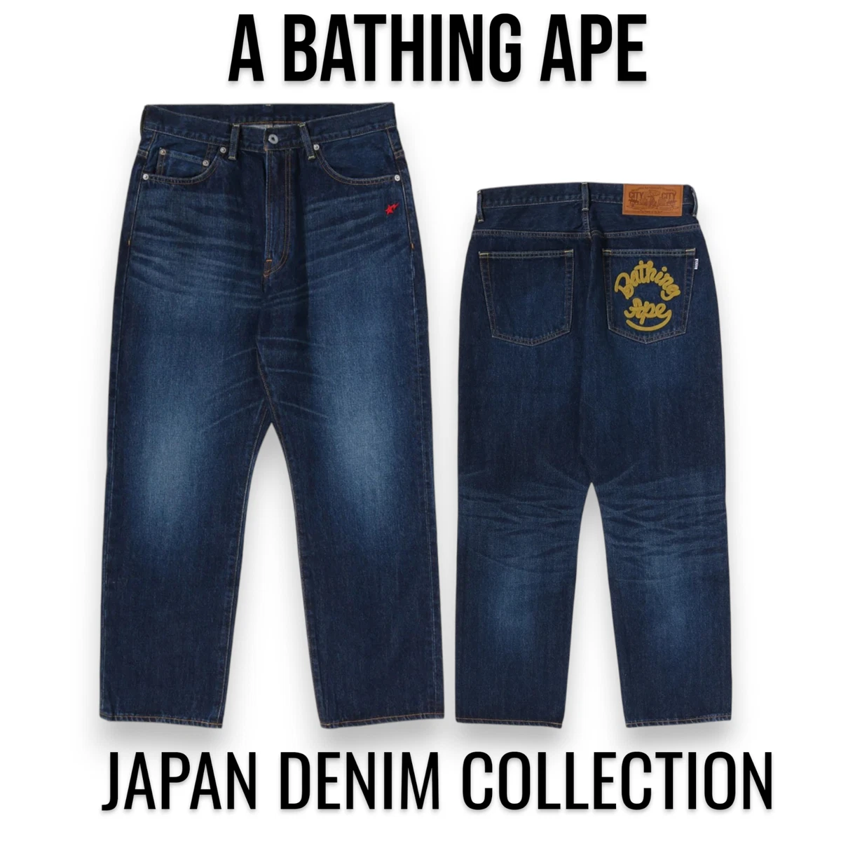 A Bathing Ape Size L Regular Size Jeans for Men for sale | eBay