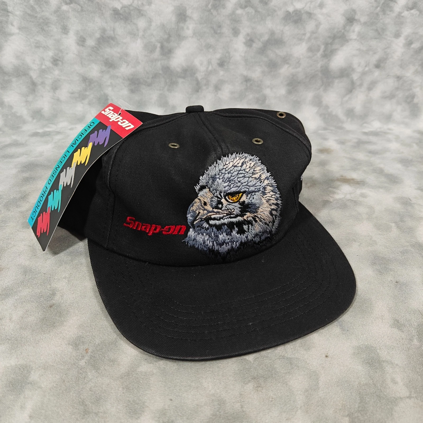 1999 Snap-on K-Products Eagle Hat Cap Limited Edition Black Made USA Vintage NOS