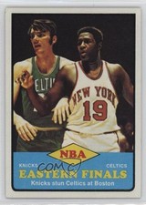 1973-74 Topps NBA Eastern Finals Willis Reed Hank Finkel (Knicks vs Celtics) 0q9