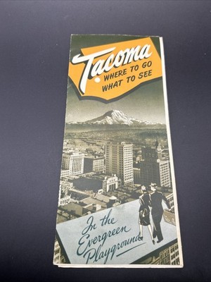 Tacoma Washington Travel Brochure Where To Go What To See W Map