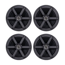 JVC CSMS620 6.5" 100 Watt Max Black Marine Speaker QTY 4, Bulk Packaging 