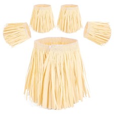 2X( Stroh Set Kostüm Zubehör Hals und Knöchel Krawatten3980