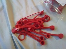 Ansul system Red Plastic Grease Fitting Caps Protective Covers Pack 5 pieces,