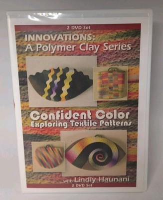 Polymer Clay  2 DVD set, Confident Color Exploring Textile Patterns L.Haunani