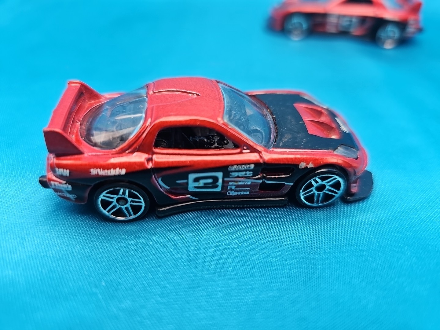 24 / Seven Racing #3 Hot Wheels Mattel Malaysia 2002 Red / Black