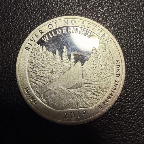 2019-S Silver  Proof America the Beautiful Quarter -Idaho   G9592