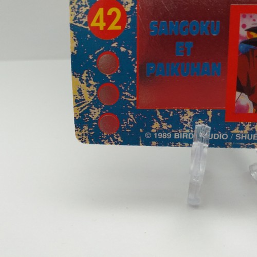 Carte Dragon Ball Z, Panini, VF, série 2. N°42 : Son Goku & Paikuhan, BE / LP. - Imagen 9 de 13