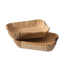 Air Fryer Liners Disposable Rectangular.Virgin Pulp Parchment Paper for 4qt-6...