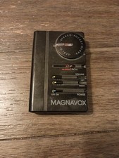 Vintage Magnavox Stereo Pocket Am/FM Radio D1820 Powers Up but some static