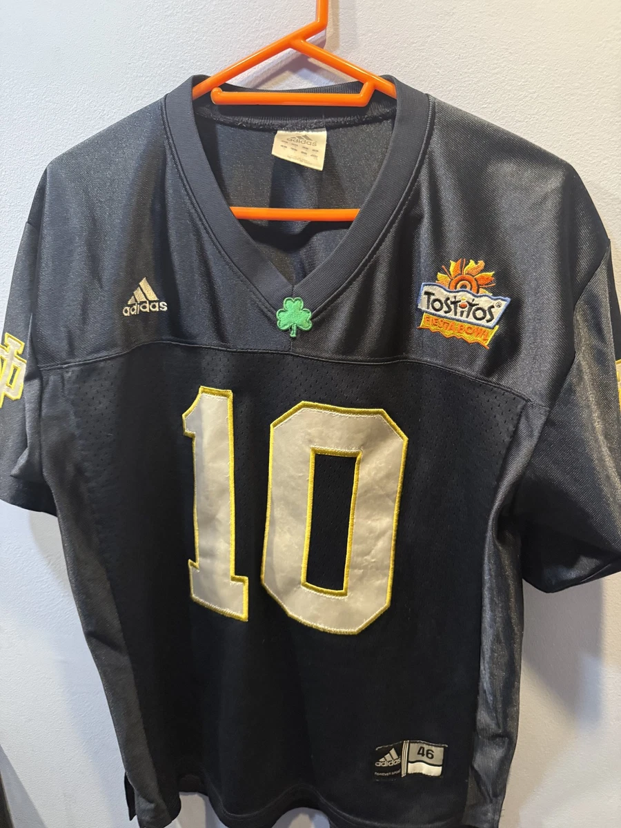 Maillot De Hockey Vintage Notre Dame Fighting Irish NCAA Années 90 - Taille L Blanc - Occasion Bon état