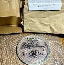 MIKE PORTNOY 6&rdquo; Drum Head SIGNED & USED on Dream Theater&rsquo;s 40th Anniversary Tour