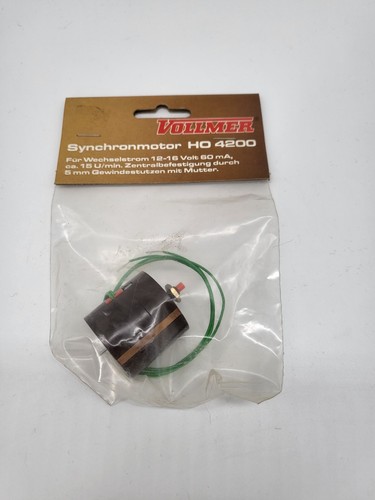 Motor síncrono Vollmer escala H0 4200 para corriente alterna en embalaje original | Zustand: Gebraucht