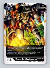 BanchoGolemon BT4-073 Uncommon Black Mega (Lv6) Digimon Card CCG 