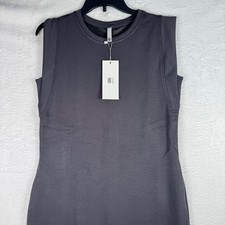 JWD Charcoal Grey Sleeveless Midi Dress Small NWT