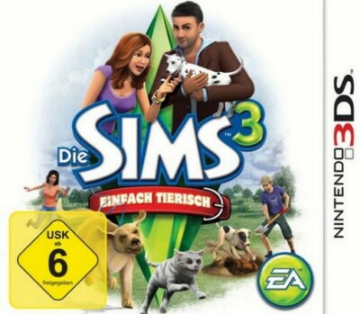Nintendo 3DS Die Sims 3 Einfach Tierisch Deutsch Top Zustand