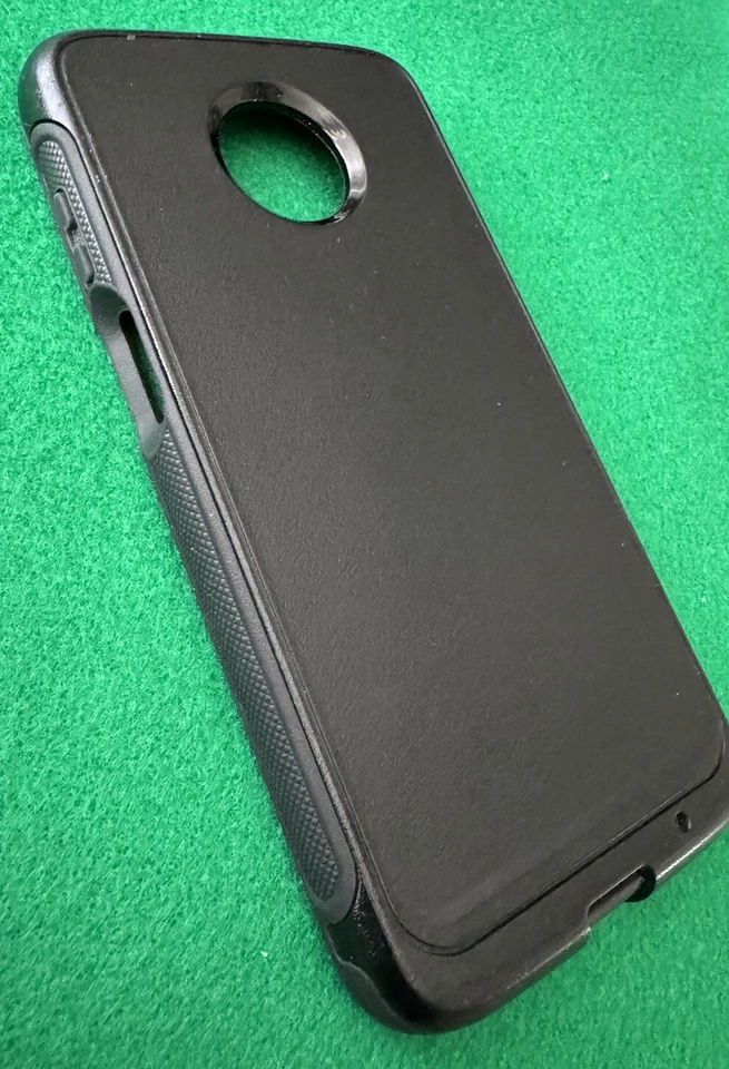 Funda protectora resistente de doble capa Verizon para moto z3 negra con protector de pantalla Foto 2 de 4