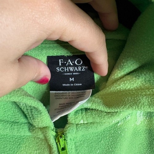 FAO Schwartz green dragon monster one piece pajama costume - Picture 4 of 4