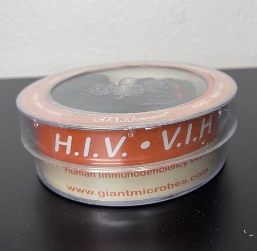 Giant Microbes Mini Plush Pertri Dish Lot HIV And E Coli - New - Picture 10 of 11