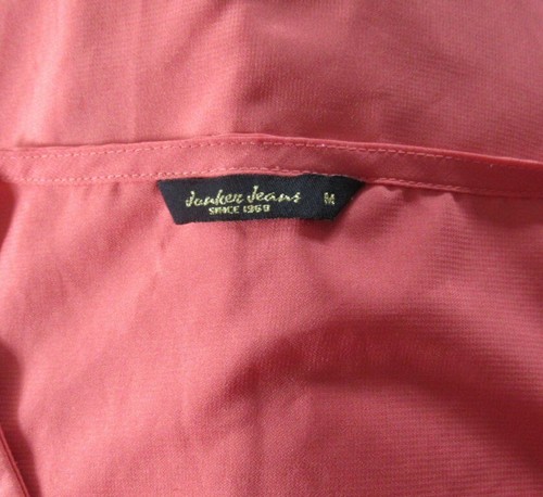 Top blusa corallo senza maniche con orlo alto Junker Jeans taglia M - Foto 2 di 3
