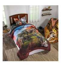 Jurassic World 3 Piece Twin Sheet Set Microfiber Jurassic World 2 Eruption NEW