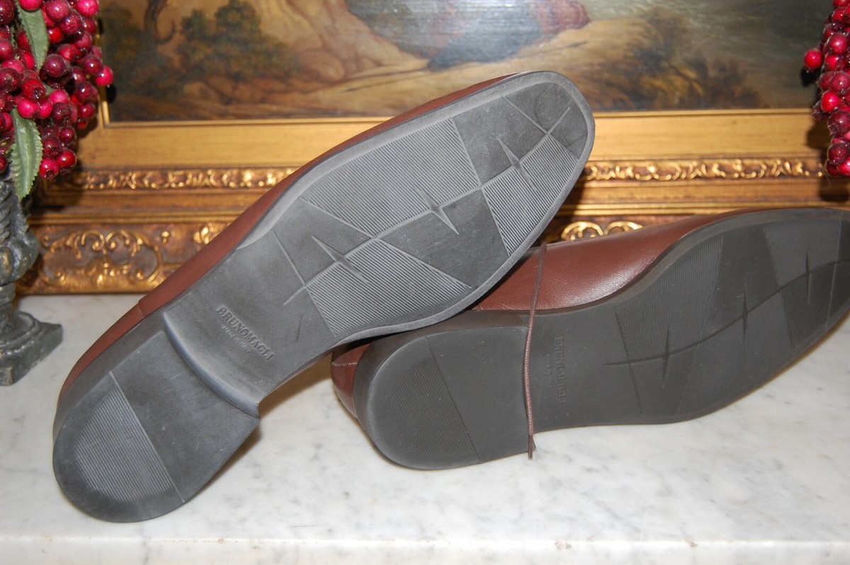 Bruno Magli Rammola Oxfords Dress Shoes Men’s Size 7 M Brown Leather Square Toe Bruno Magli men main image 4