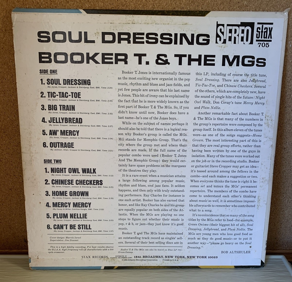 米LP Booker T &amp;amp; The Mgs Soul Dressing SD705 STAX /00260 Booker T. & The MGs – Soul Dressing – Vinyl (LP, Album