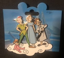 Pin’s Set Disney  Disneyland Paris Peter Pan Wendy Michel & Jean OE neuf