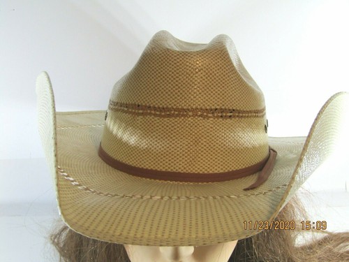 vintage TWISTER cowboy hat 7 straw 