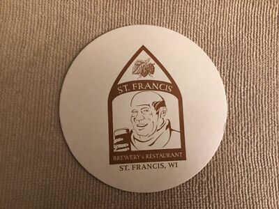 St. Francis Brewery & Restaurant Beer Coaster, St. Francis, WI