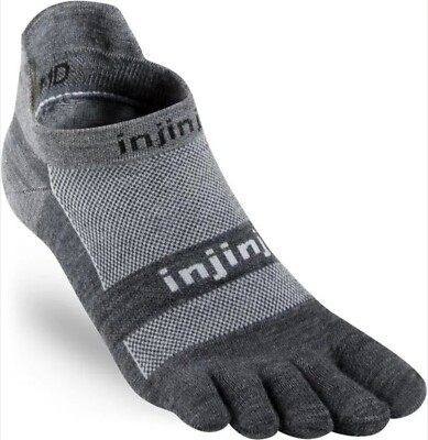 Injinji Performance Run Lightweight No Show Wool Toe socks