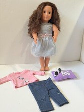 18" Our Generation Battat Grow Hair Doll Dressed Extra Clothes