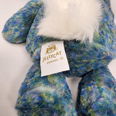 Jellycat Medium Bashful Azure Bunny Plush 25th Soft Toy Rabbit
