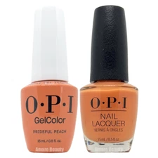 OPI Make 'em Jelly Summer 2025 GelColor + Nail Lacquer, Prideful Peach #GCS055