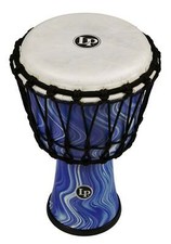 Latin Percussion 10-inch Rope Tuned Circle Djembe with Perfect-Pitch head - Blue
