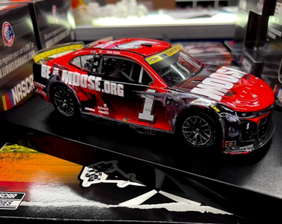 ROSS CHASTAIN 2022 MARTINSVILLE RACED CHECKERS OR WRECKERS MOOSE 1
