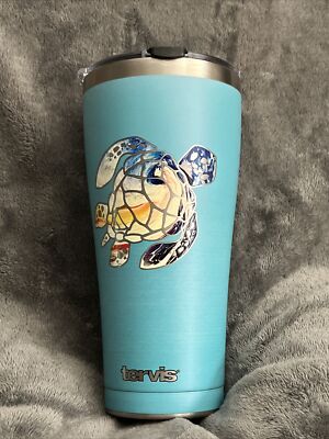 TERVIS TURTLE SUNSET 30 OZ. TUMBLER 24 HR COLD/8HR HOT TURQUOISE BLUE  BRAND-NEW | eBay
