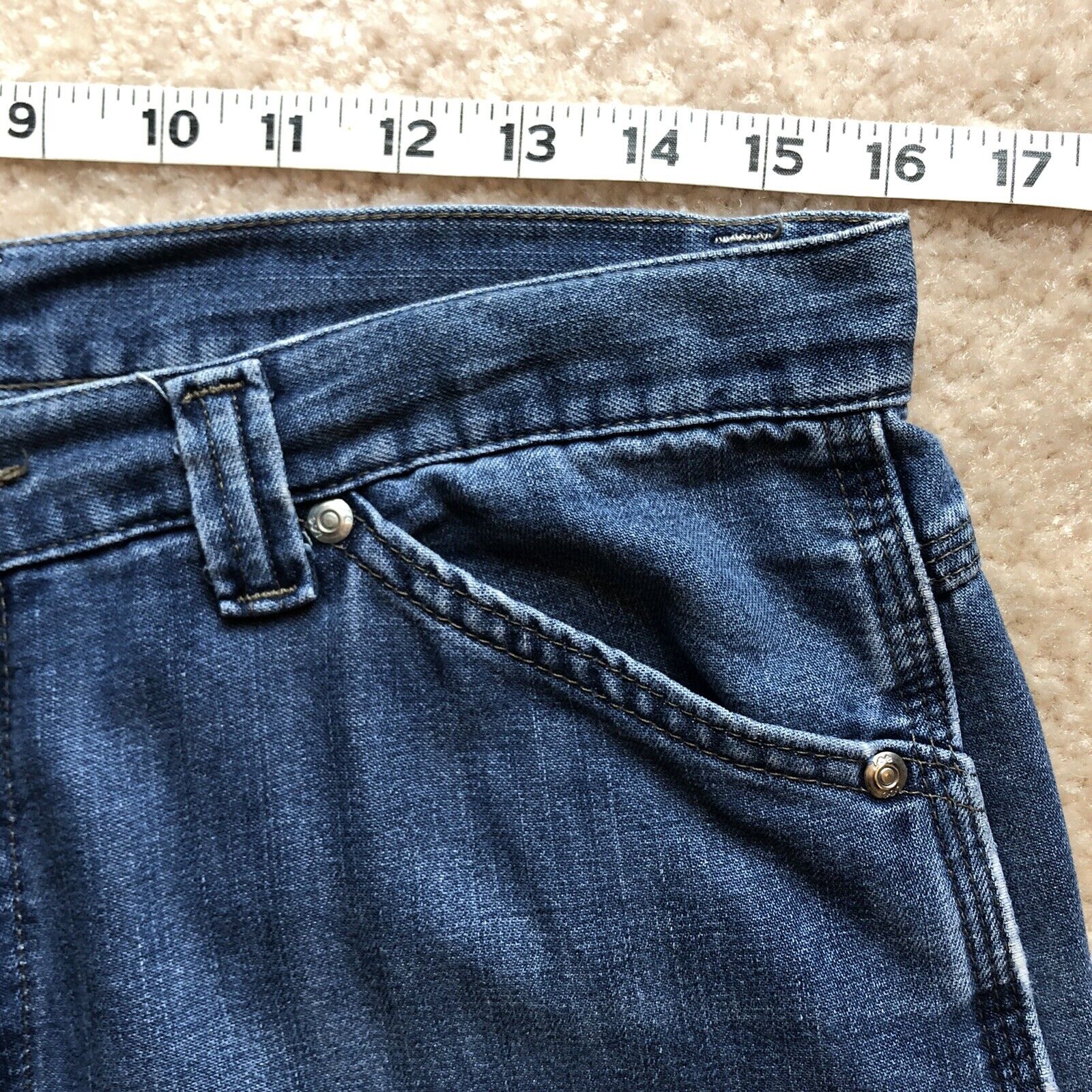 Vintage Womens Lee Riveted Carpenter Jeans Pants … - image 9